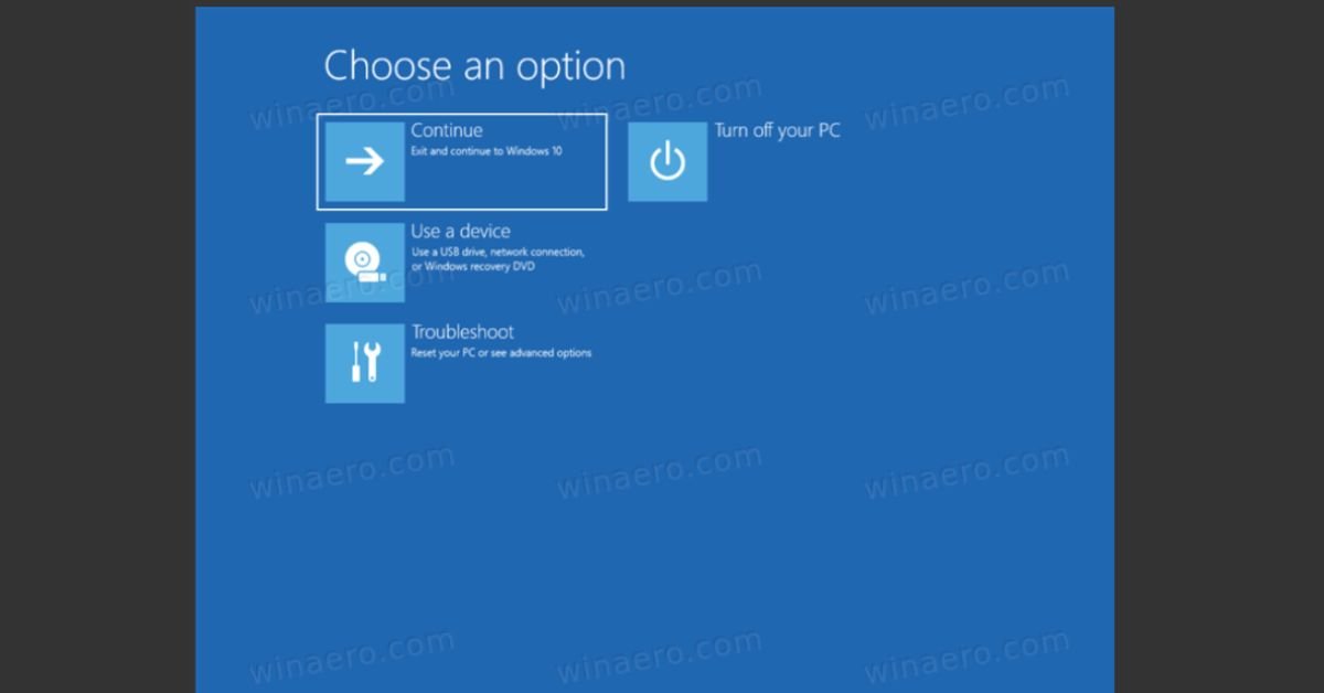 Windows 11 recovery menu displaying Advanced startup options and UEFI choices