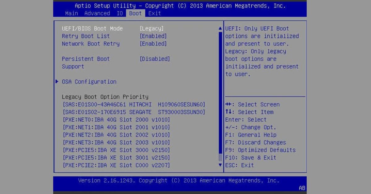 Motherboard Aptio Setup Utility screen showing UEFI Boot Priority options