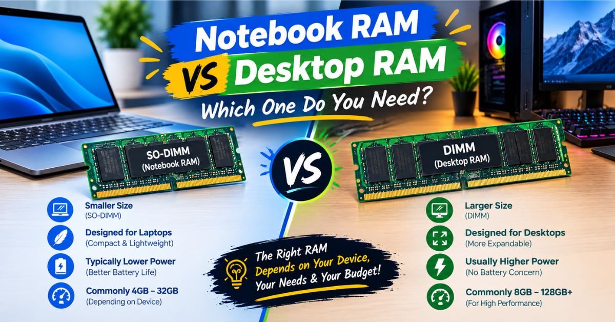 Notebook RAM vs Desktop RAM