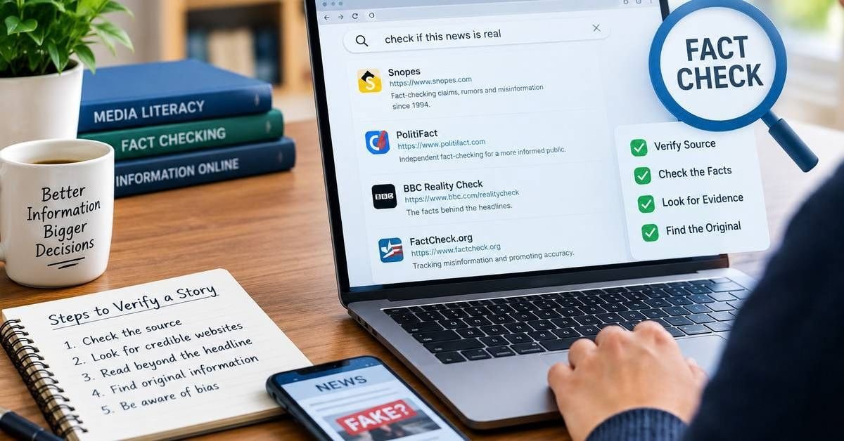Verify It Yourself: Where to Check a Story